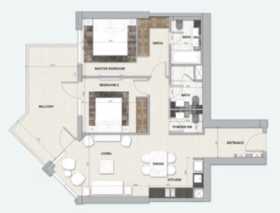 Dar Al Arkan - Urban Oasis by Missoni - Apartment