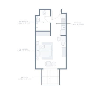 Azizi - Candace Aster - Apartment