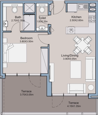 Deyaar Developer - Millennium Talia Residences - Apartment