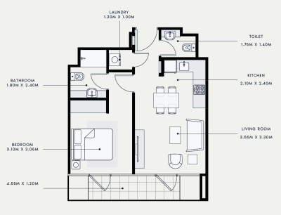 Azizi - Riviera 18 - Apartment