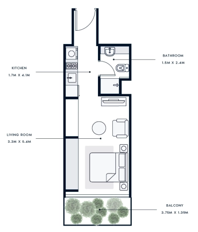Azizi - Riviera 29 - Apartment