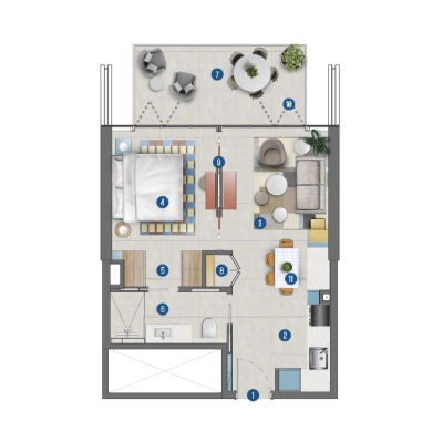 Irth Development L.L.C - Rove Home Marasi Drive - Apartment