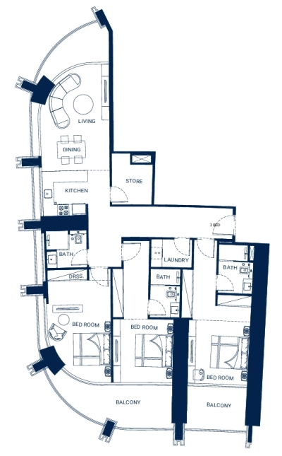 Binghatti - Skyrise - Apartment