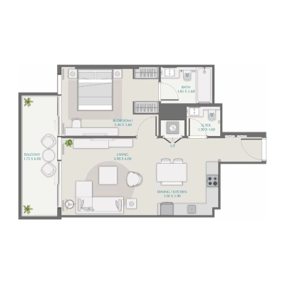 Wasl - Avenue Park Towers - Apartment