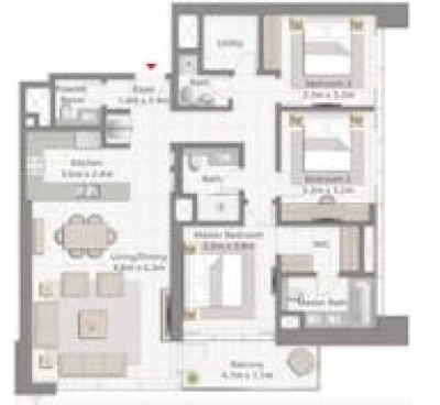 Emaar - Creek Gate - Apartment