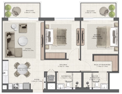 Emaar - Golf Grand - Apartment