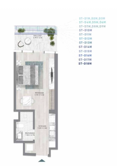 Damac - Canal Heights II - Apartment