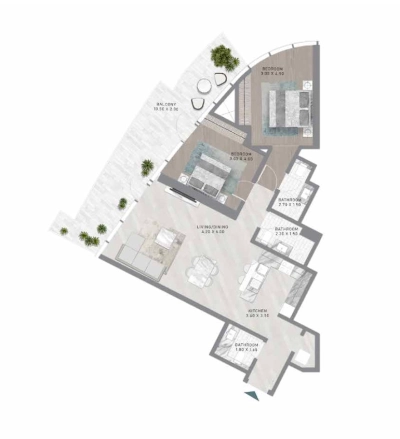 Damac - Canal Heights II - Apartment