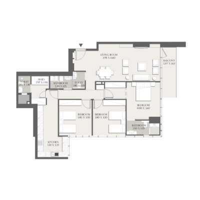 Dar Al Karama - Sapphire 32 - Apartment