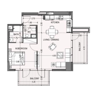 DIP - Violet Tower - Apartment