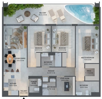 LEOS - Weybridge Gardens 3 - Apartment