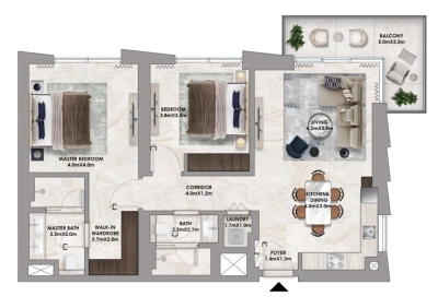 Emaar - Address Residences  - Apartment