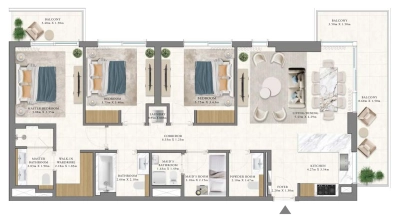 Emaar - Vida Residences Club Point - Apartment