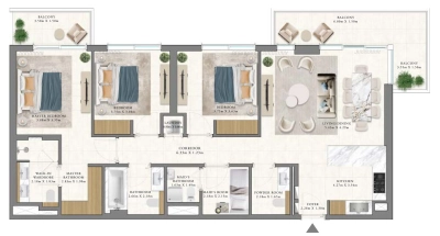 Emaar - Vida Residences Club Point - Apartment