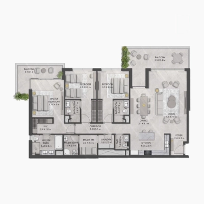 Majid al Futtaim  - Ghaf Woods - Apartment