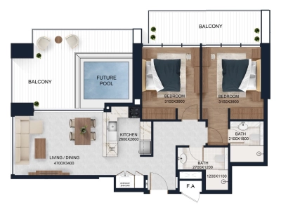 Dubuild Real Estate Development - Alfal Residence - Apartment