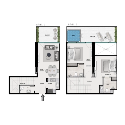 Samana - Samana Barari Lagoons - Apartment