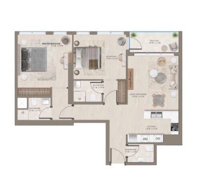 Arabian Gulf Developer - The Corner - Apartment