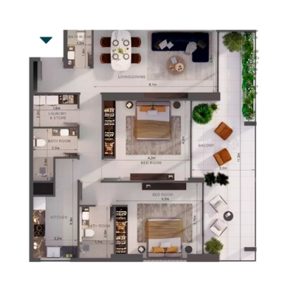 UniEstate Properties - Oasis Lofts - Apartment