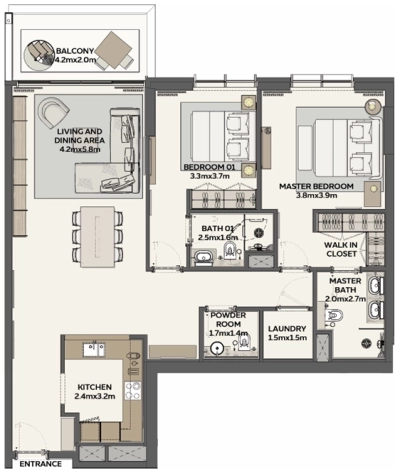 Expo City - Sidr Residences - Apartment