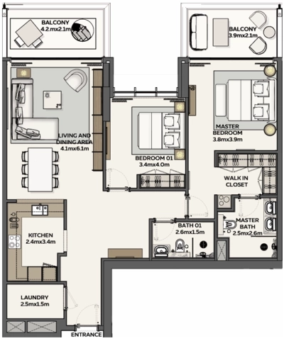 Expo City - Sidr Residences - Apartment