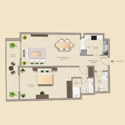 AJ Gargash Real Estate Development -  Mayflower Residences - Apartment